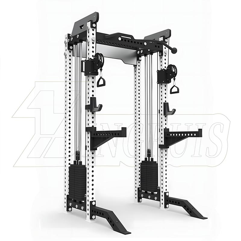 Omnes-in-unum Power Rack cum Cable Crossover